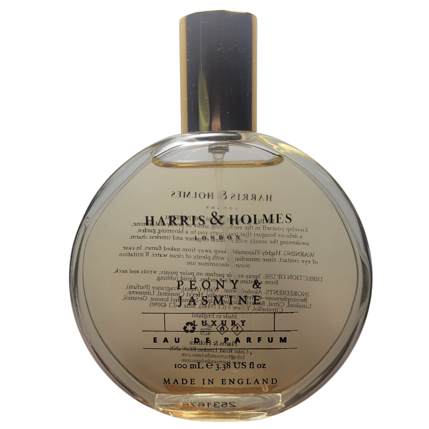 Harris & Holmes Peony & Jasmine on Decantalize sample decant