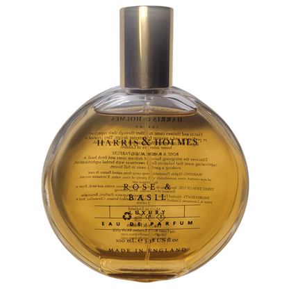 Harris & Holmes Rose & Basil on Decantalize sample decant