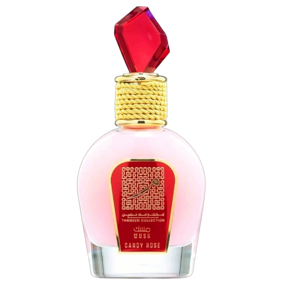 Lattafa Musk Candy Rose on Decantalize sample decant