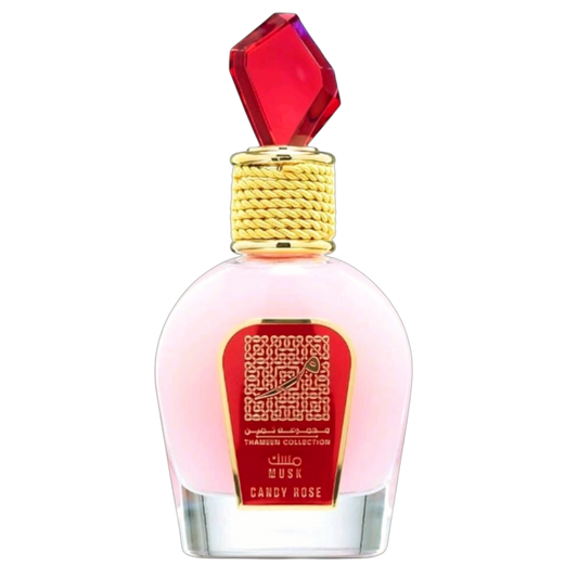 Lattafa Musk Candy Rose on Decantalize sample decant