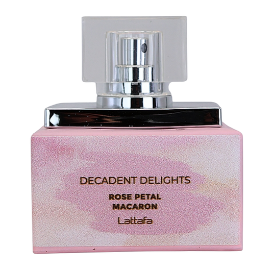 Lattafa Decedent Delights Rose Petal Macaron