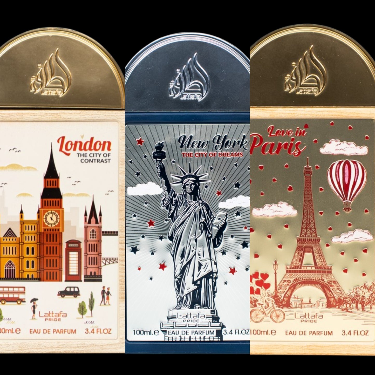 The Lattafa Pride City Collection Sample Bundle